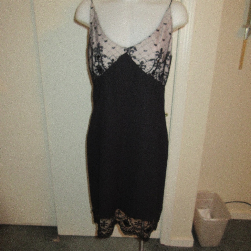 Vintage Black Cocktail Dress Trio New York Sz 6